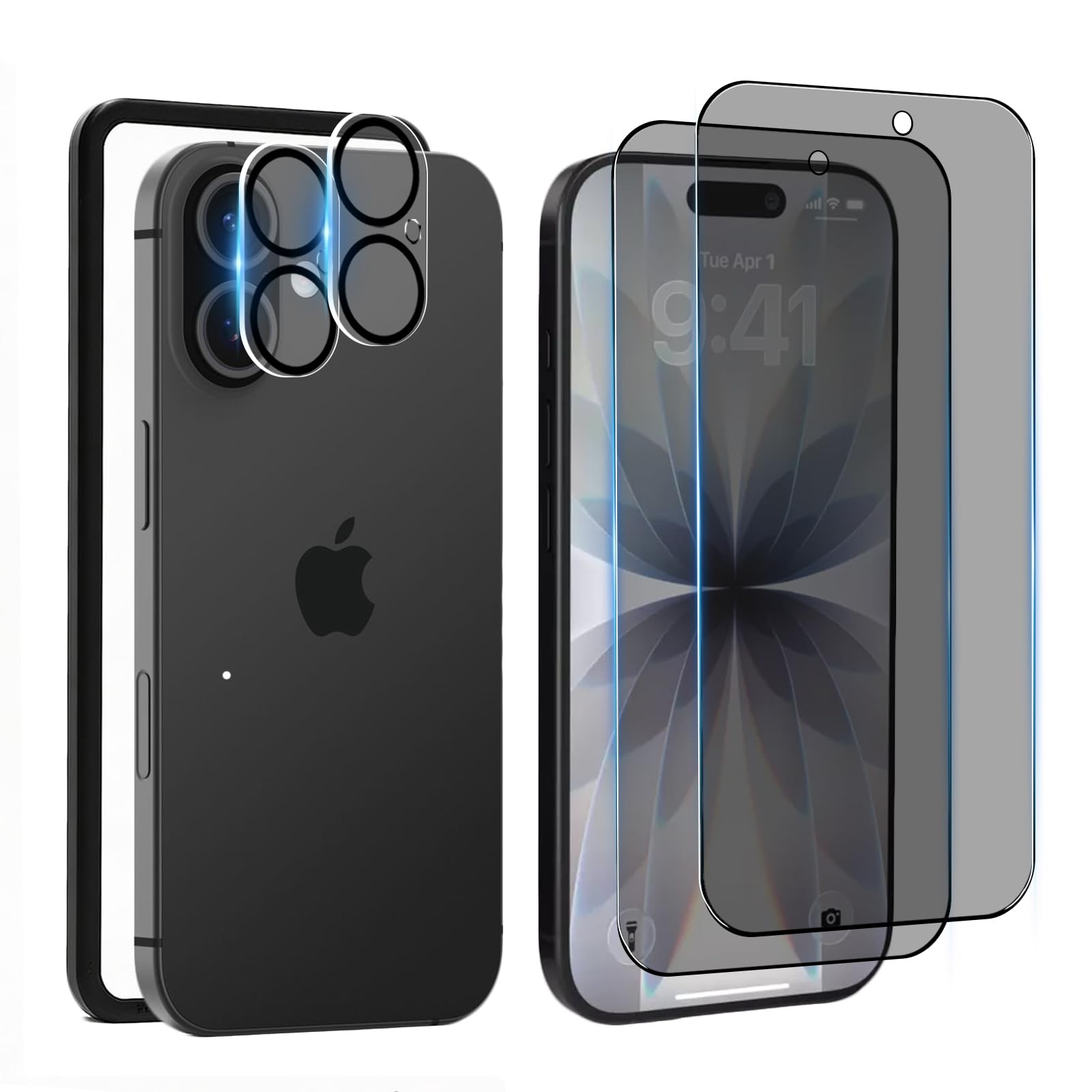 Amazon | 【2枚セット】 iPhone 17 用 覗き見防止 フィルム 180度 い